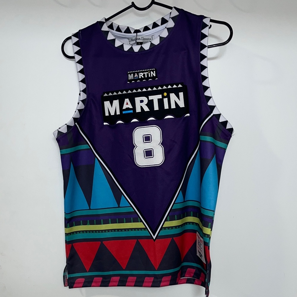 🤣🎱🤣 Kids Martin Lawrence Colorful Sports Jersey Size L